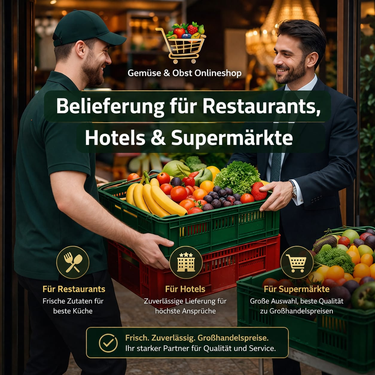 Restaurant, Hotel & Supermärkte